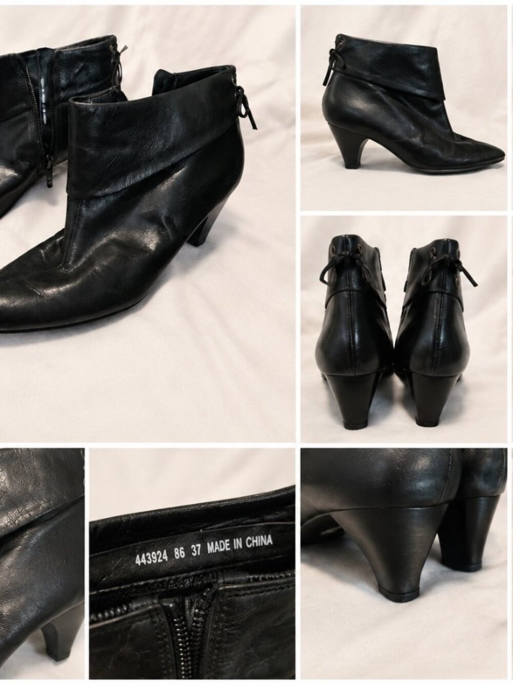 Ecco Leather Ankle Booties